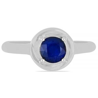 BUY 925 SILVER AUSTRALIAN BLUE SAPPHIRE GEMSTONE RING